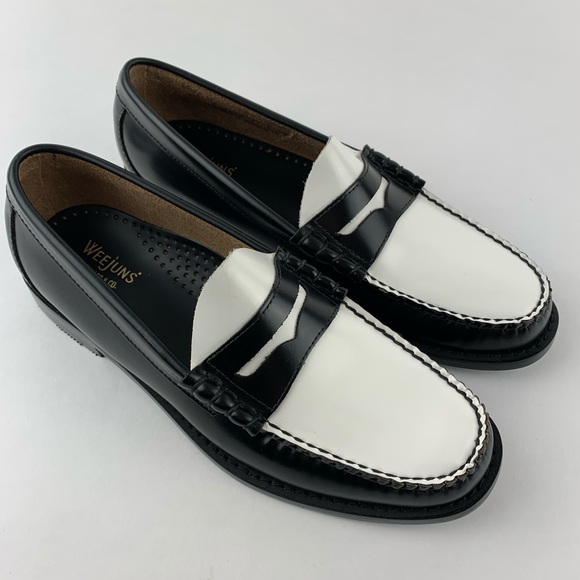 bass two tone loafers